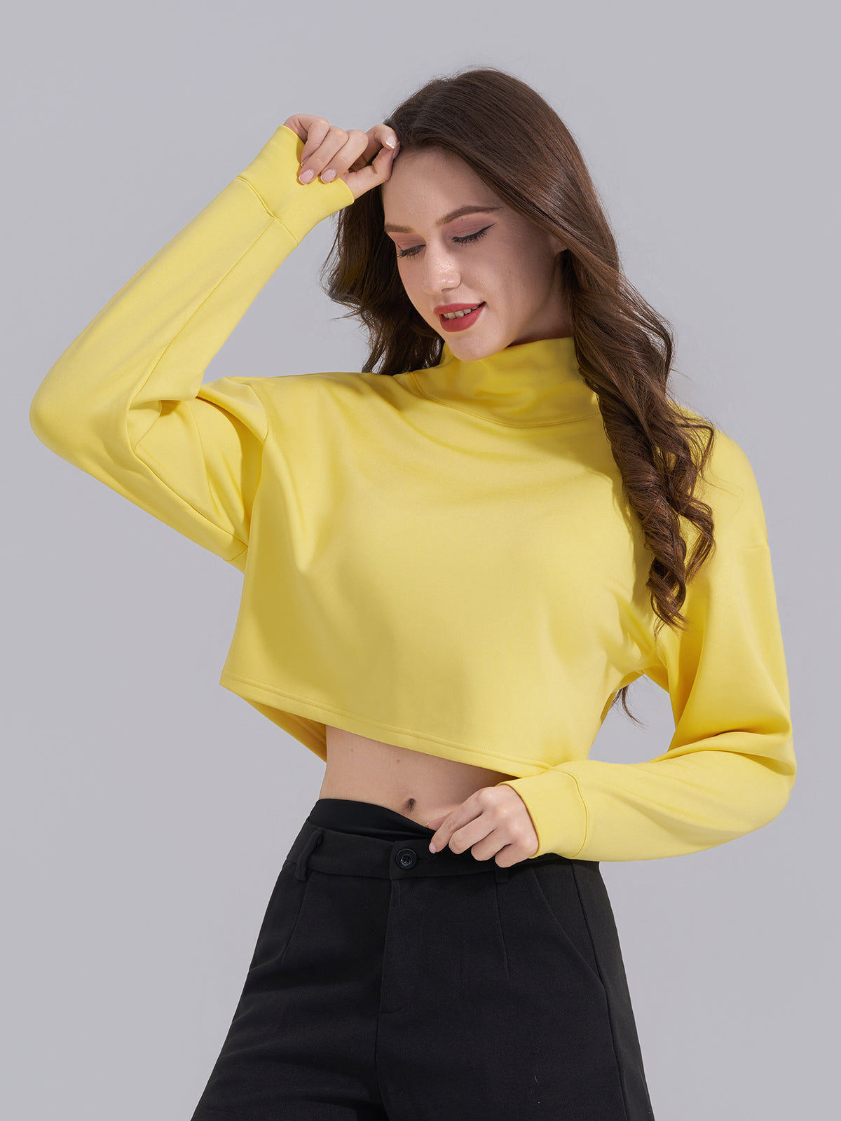 Sleek Turtleneck Two‑Piece Set
