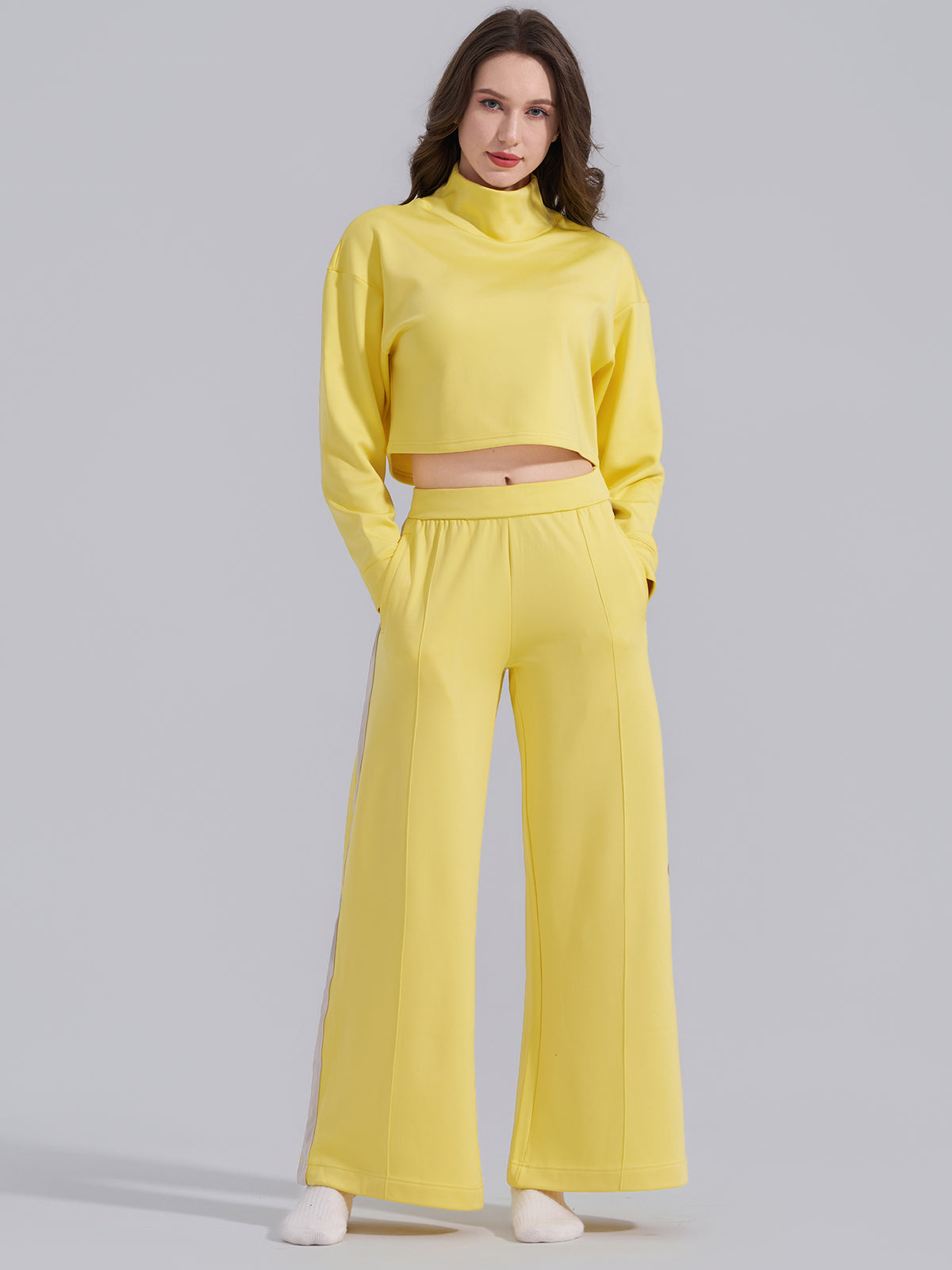 Sleek Turtleneck Two‑Piece Set