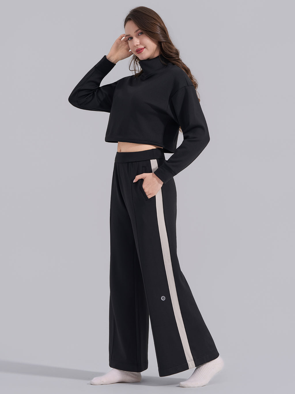 Sleek Turtleneck Two‑Piece Set