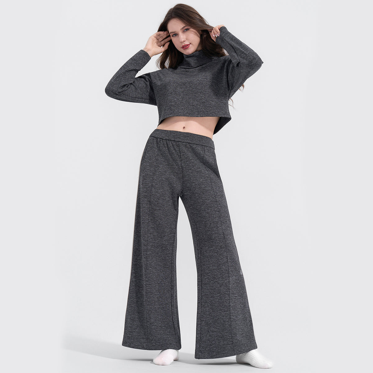 Sleek Turtleneck Two‑Piece Set