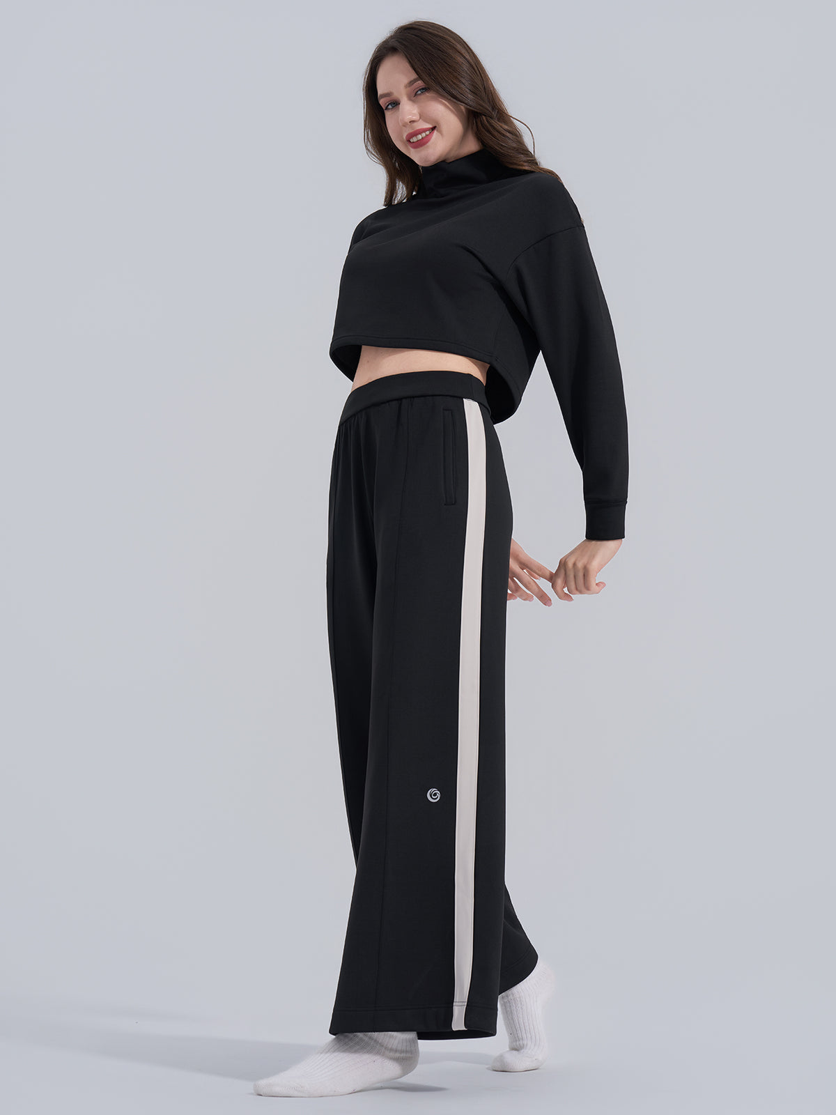 Sleek Turtleneck Two‑Piece Set