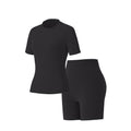 Summer Round‑Neck Workout Matching Set