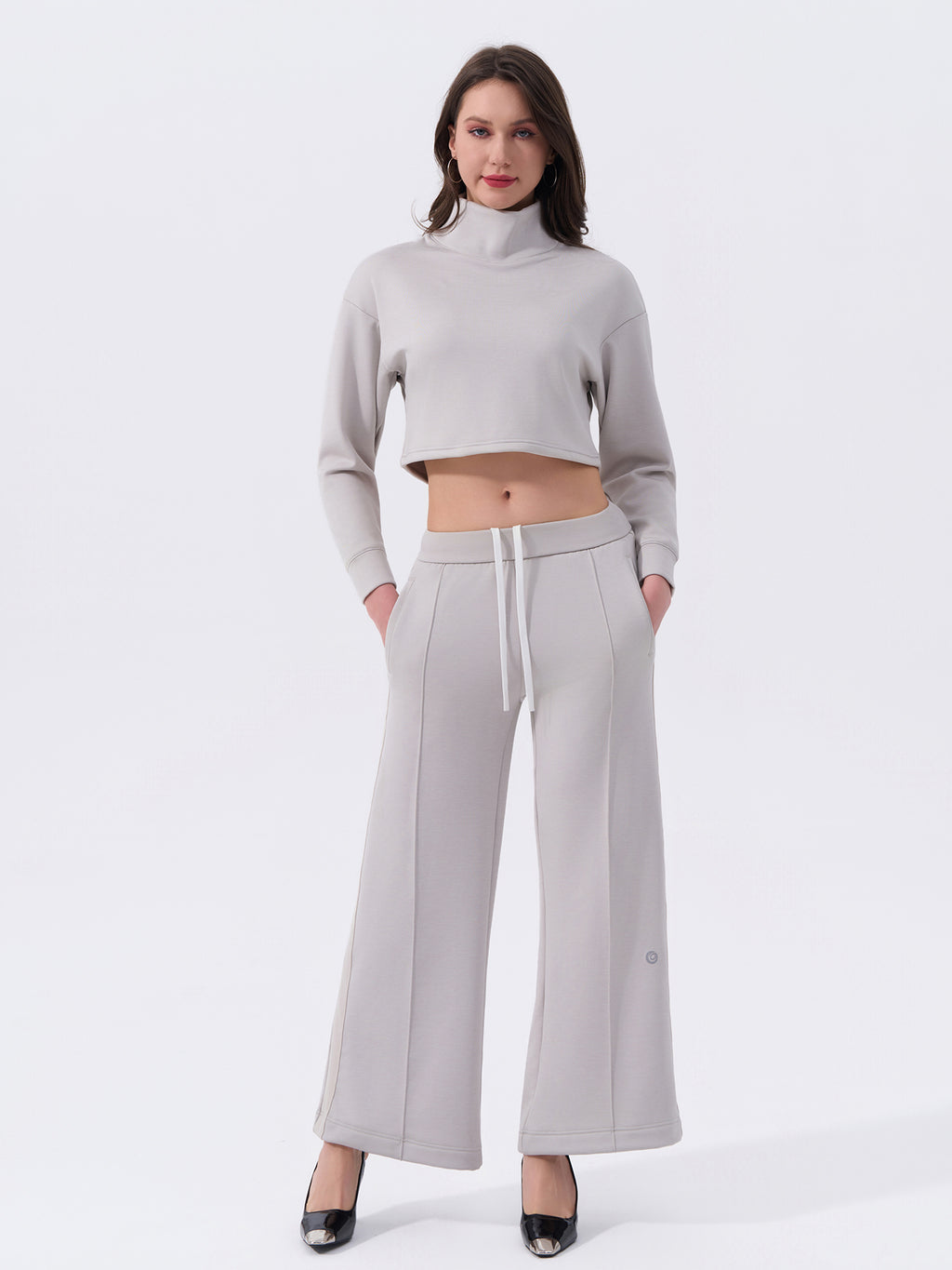 Sleek Turtleneck Two‑Piece Set