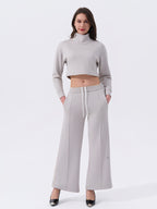 Sleek Turtleneck Two‑Piece Set