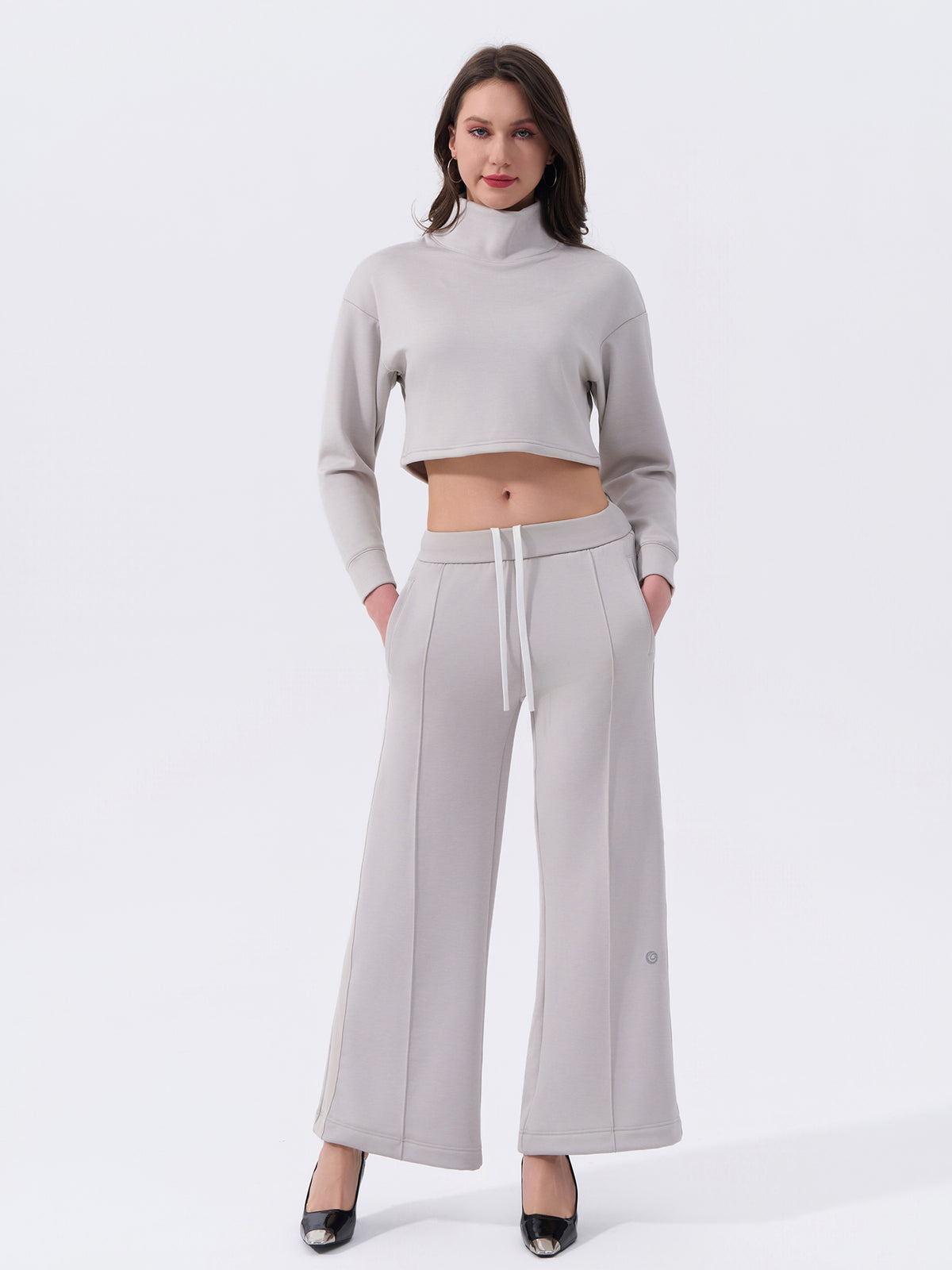 Sleek Turtleneck Two‑Piece Set