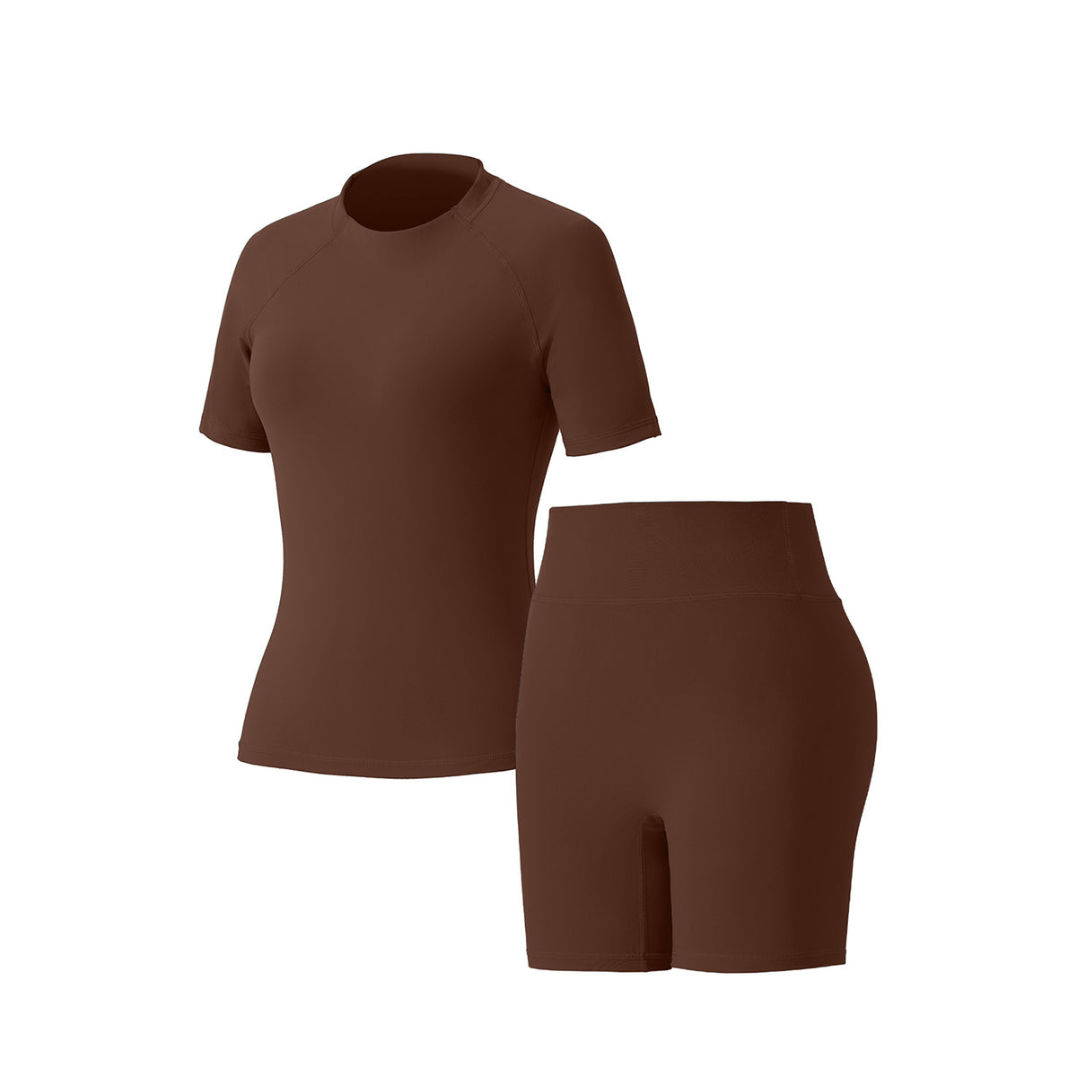 Summer Round‑Neck Workout Matching Set