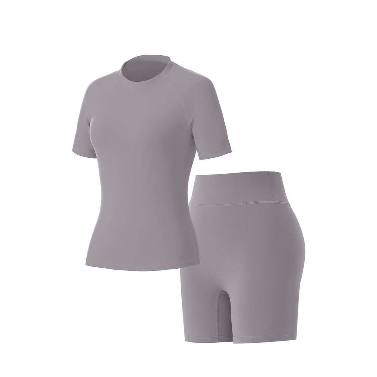 Summer Round‑Neck Workout Matching Set