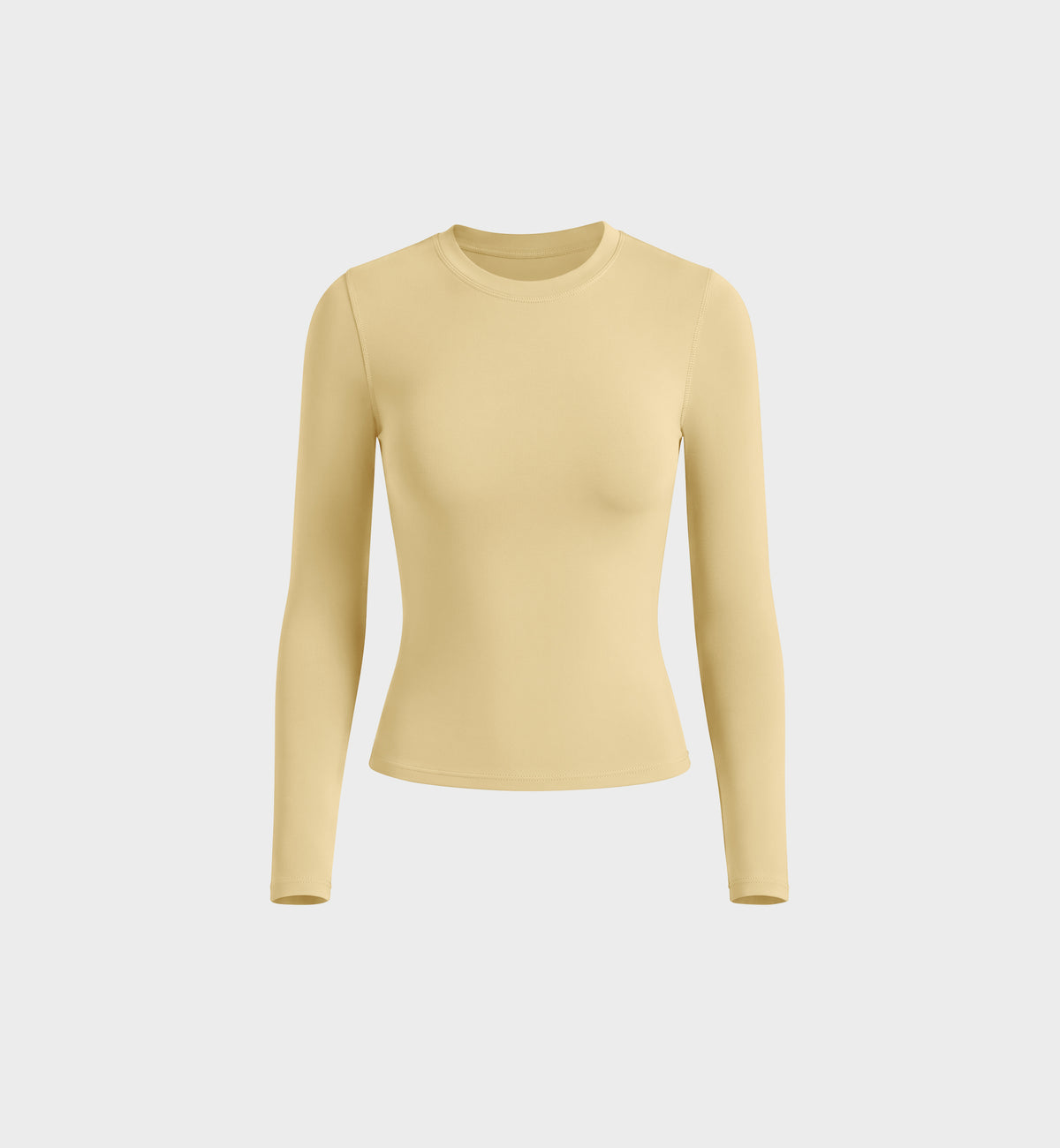 Crew Neck Long Sleeve Slim Workout Top
