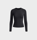 Crew Neck Long Sleeve Slim Workout Top