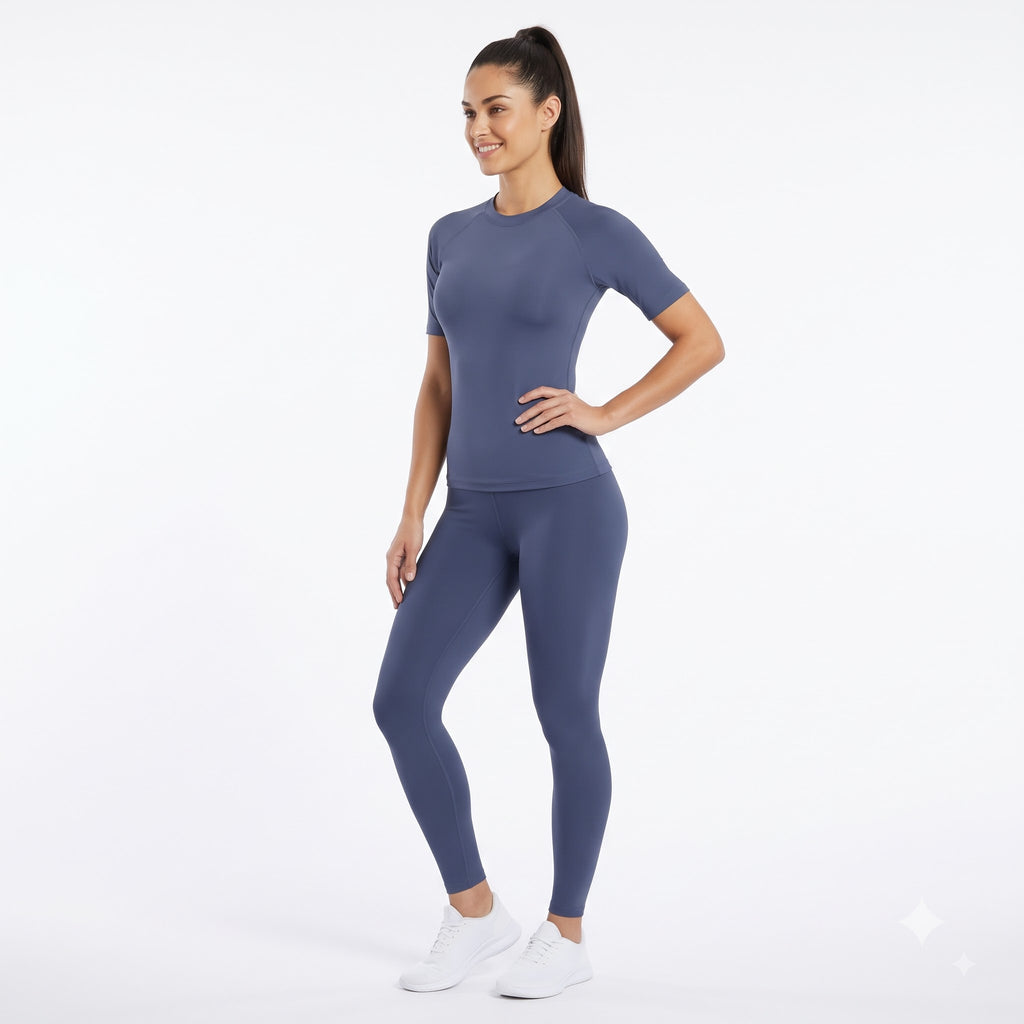 Short‑Sleeve Top & Leggings Set