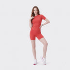 Summer Round‑Neck Workout Matching Set