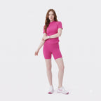 Summer Round‑Neck Workout Matching Set