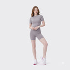 Summer Round‑Neck Workout Matching Set