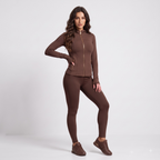 Waffle‑Texture Hooded Yoga Set