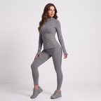 Waffle‑Texture Hooded Yoga Set