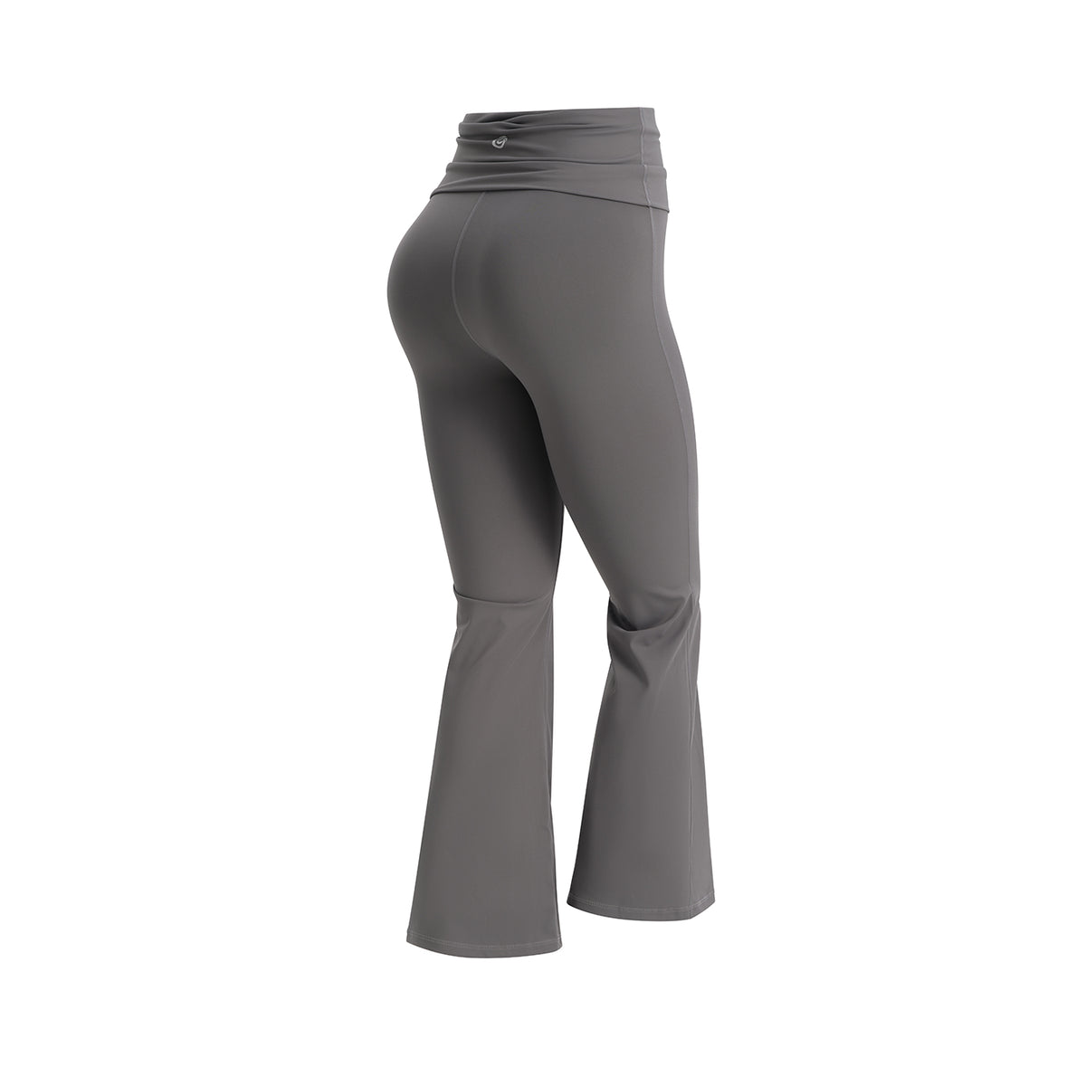 Uncia Active Women's Fold Over Waist Flare Yoga Leggings | Bootcut Compression Workout Pants