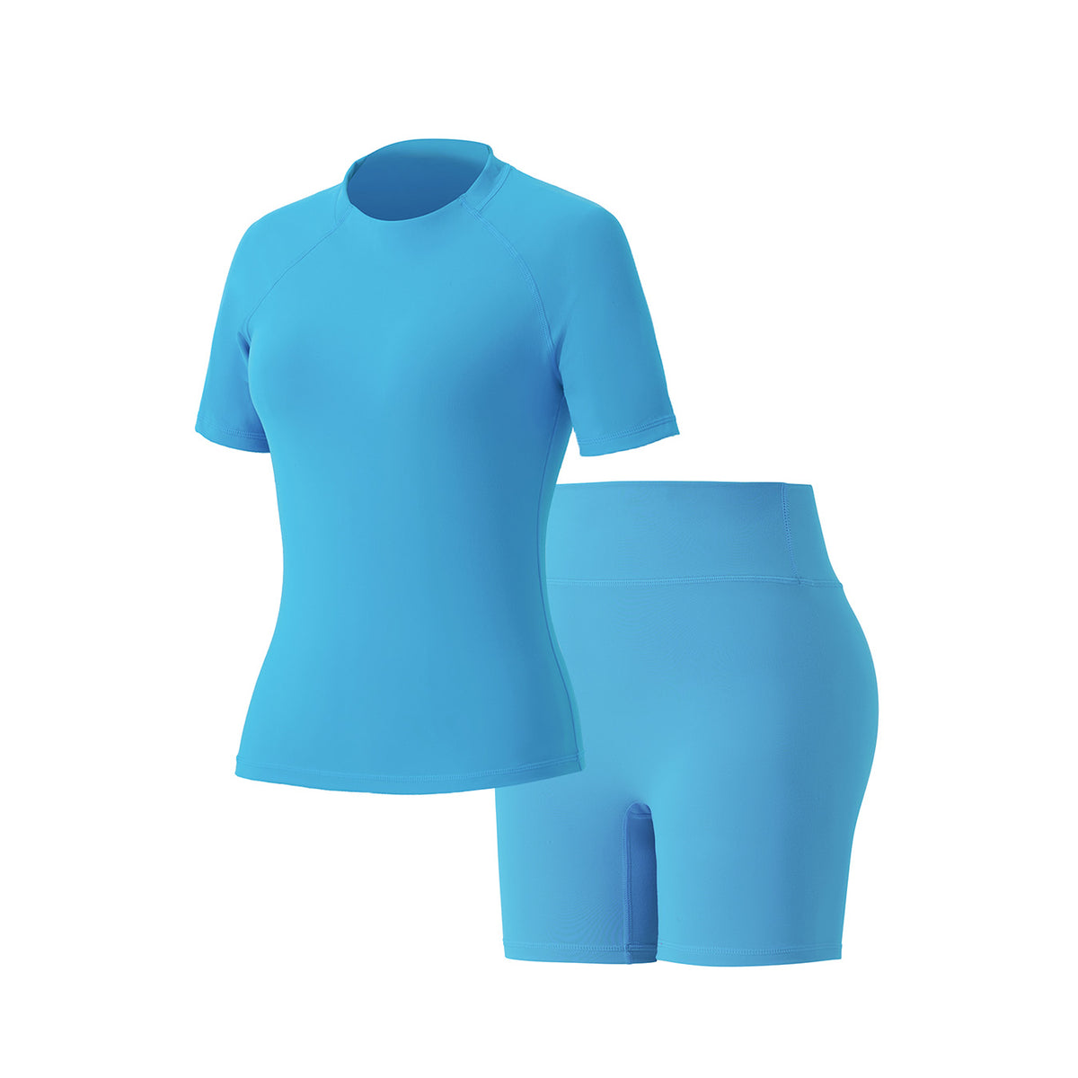 Summer Round‑Neck Workout Matching Set