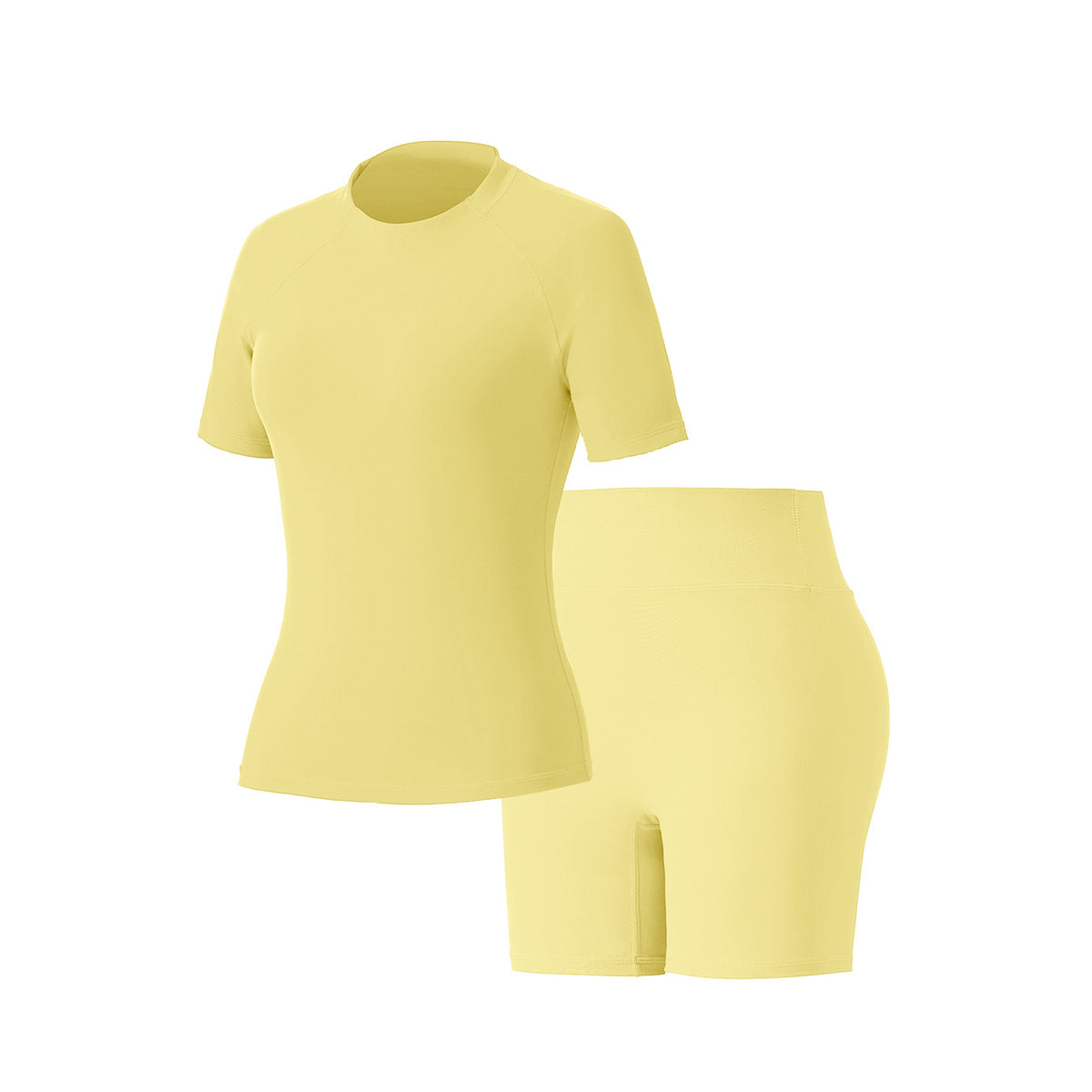 Summer Round‑Neck Workout Matching Set