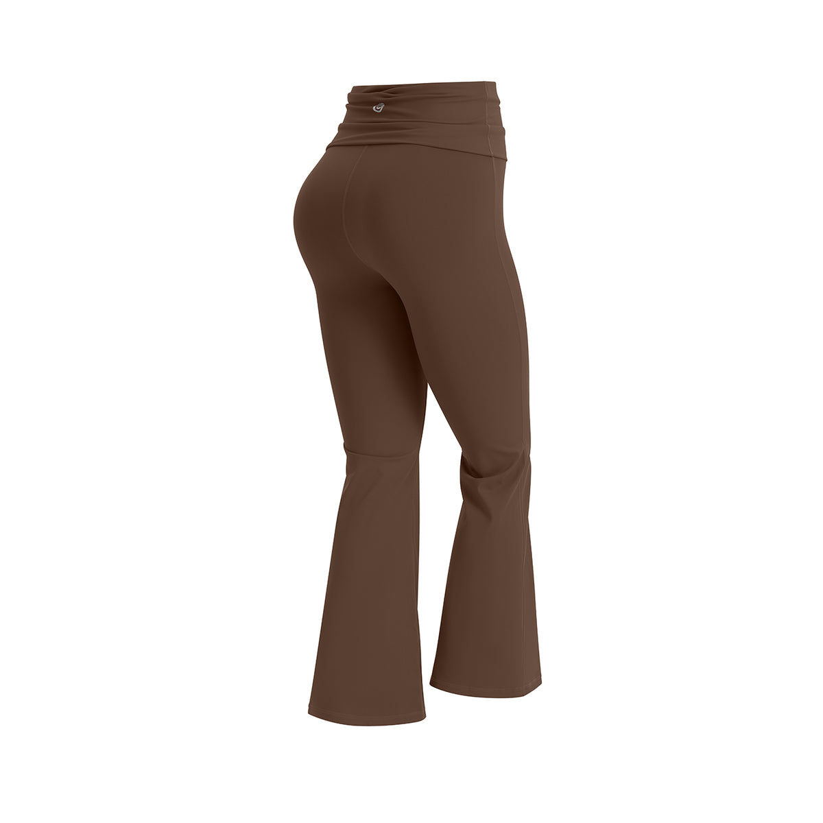 Uncia Active Women's Fold Over Waist Flare Yoga Leggings | Bootcut Compression Workout Pants