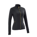 Stand‑Collar Gold Zip Sports Jacket