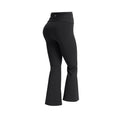 Uncia Active Women's Fold Over Waist Flare Yoga Leggings | Bootcut Compression Workout Pants