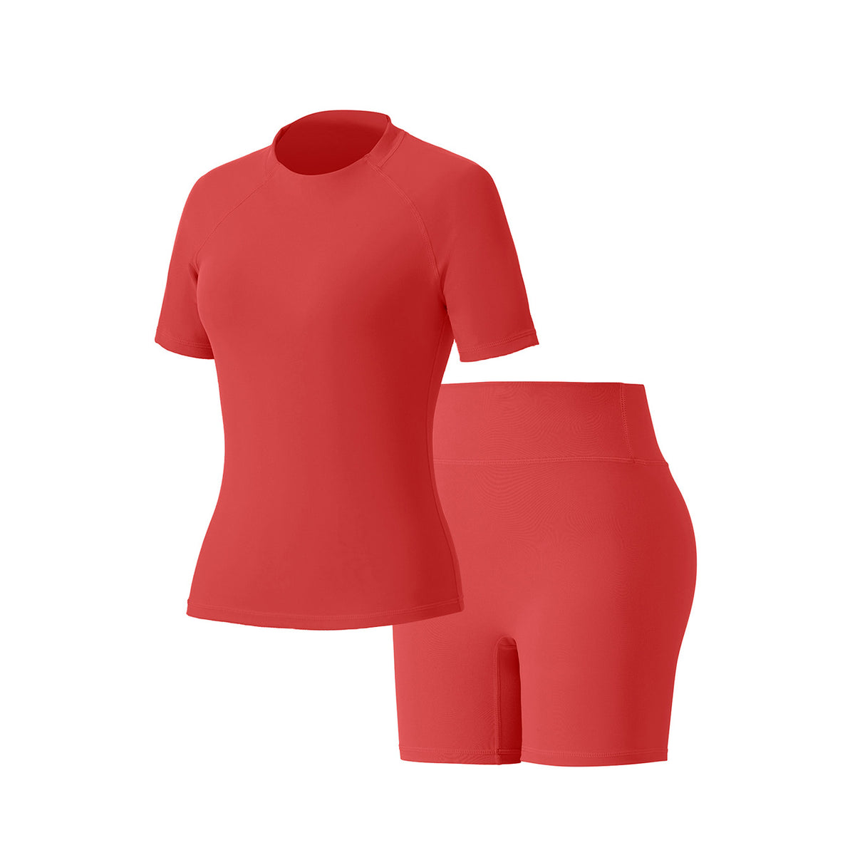 Summer Round‑Neck Workout Matching Set