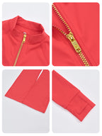 Uncia Active Half Zip Long Sleeve Flare Yoga Jumpsuit | Slim Fit Activewear Onesie for Women