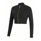 Uncia Active Women’s 2‑Piece Activewear Set | Zip‑Up Cropped Jacket & Flare Leggings