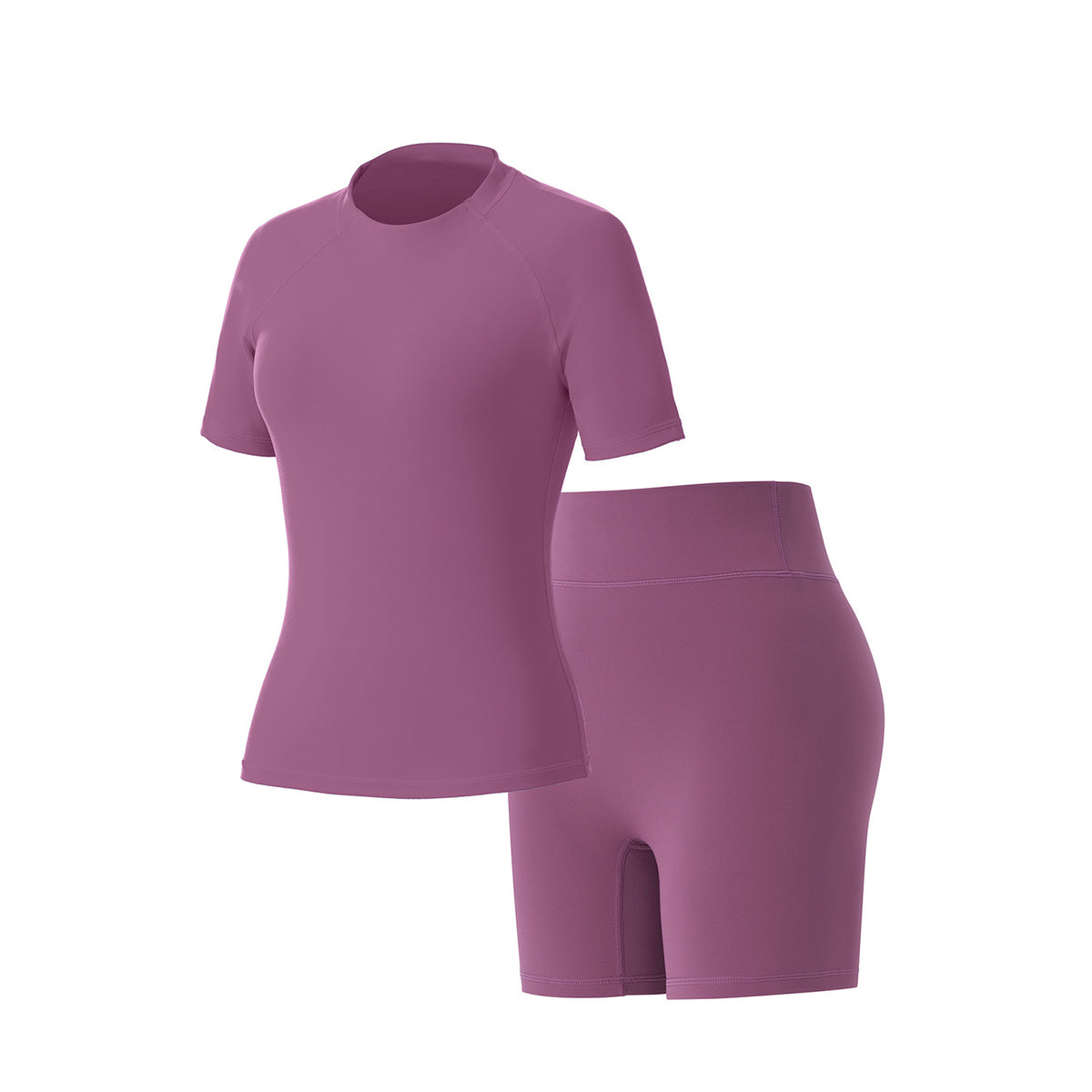 Summer Round‑Neck Workout Matching Set