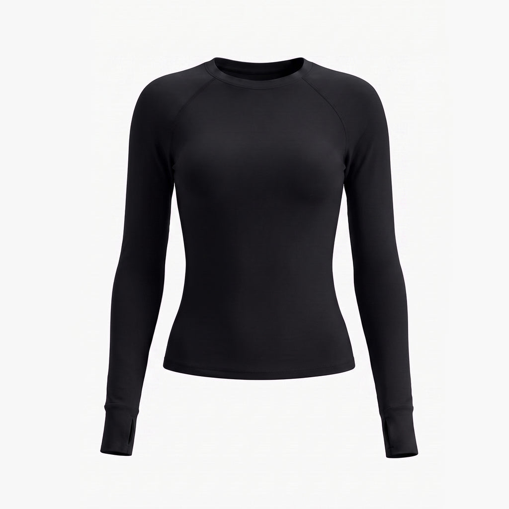 Uncia Active Long Sleeve Thumb Hole 2-Piece Yoga Set | High Waist Pocket Leggings Activewear
