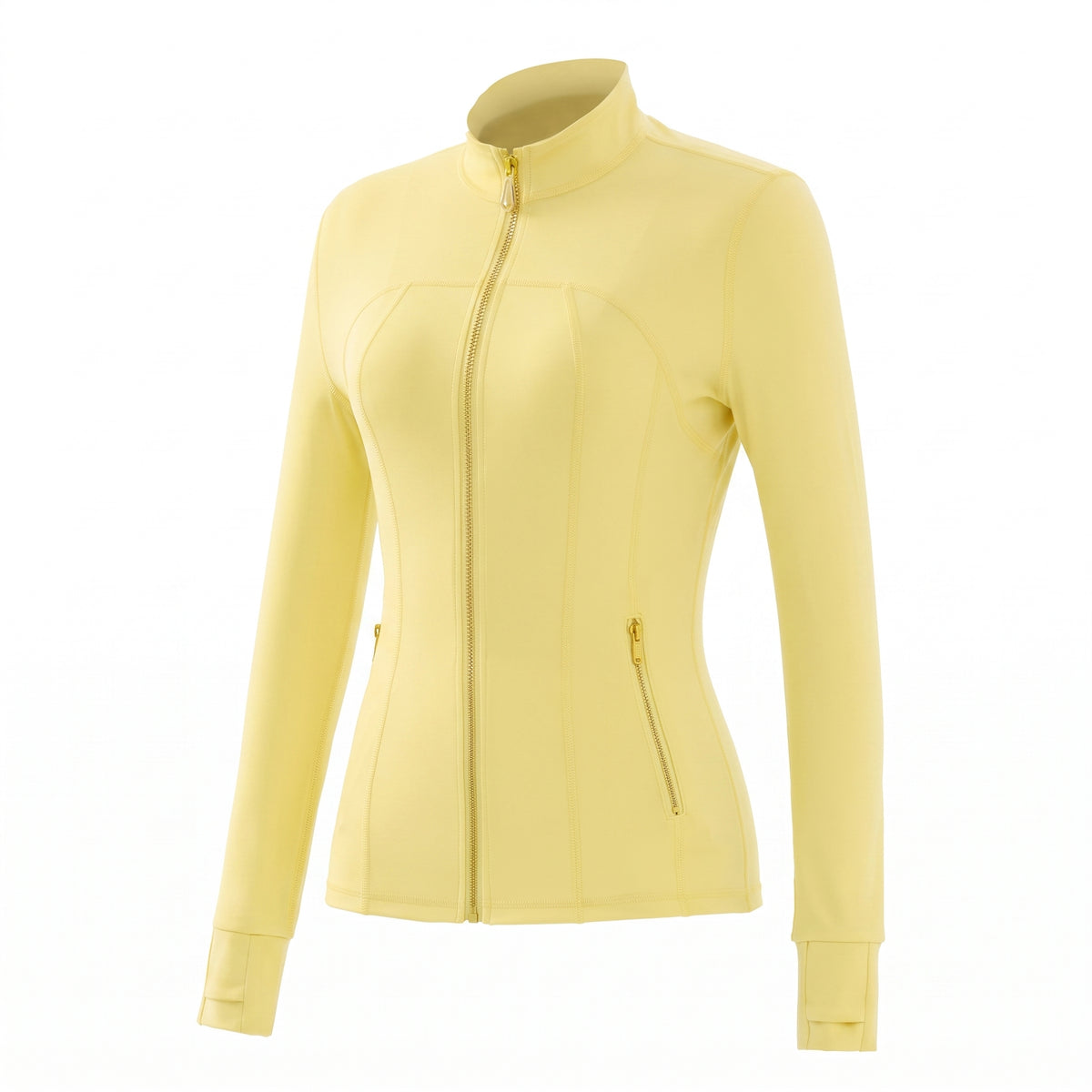 Gold‑Zipper Jacket & Flare Leggings Set