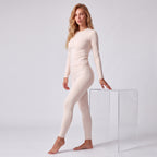 Long‑Sleeve Top & Textured Leggings Set