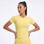 Slim Short‑Sleeve Workout Top