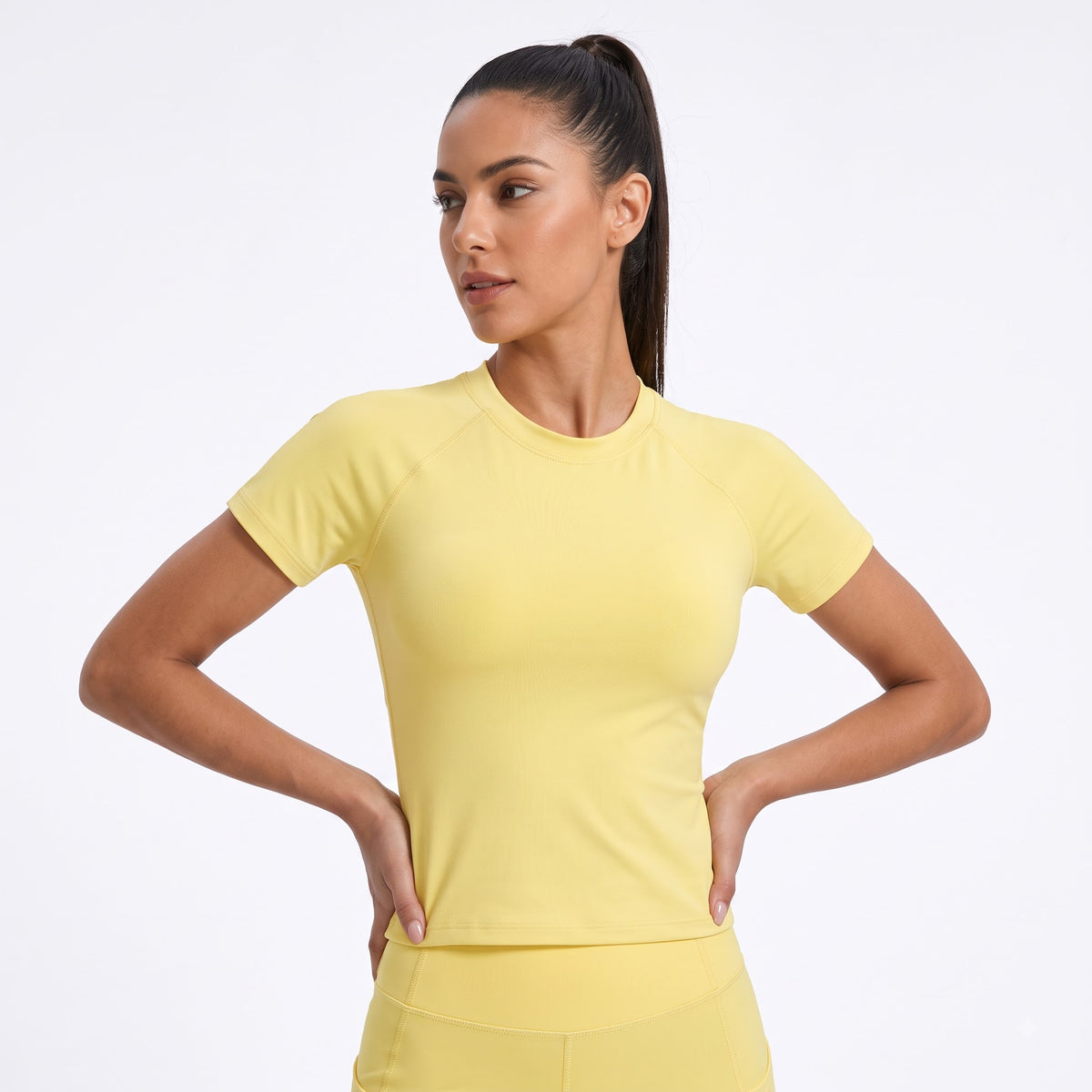 Slim Short‑Sleeve Workout Top
