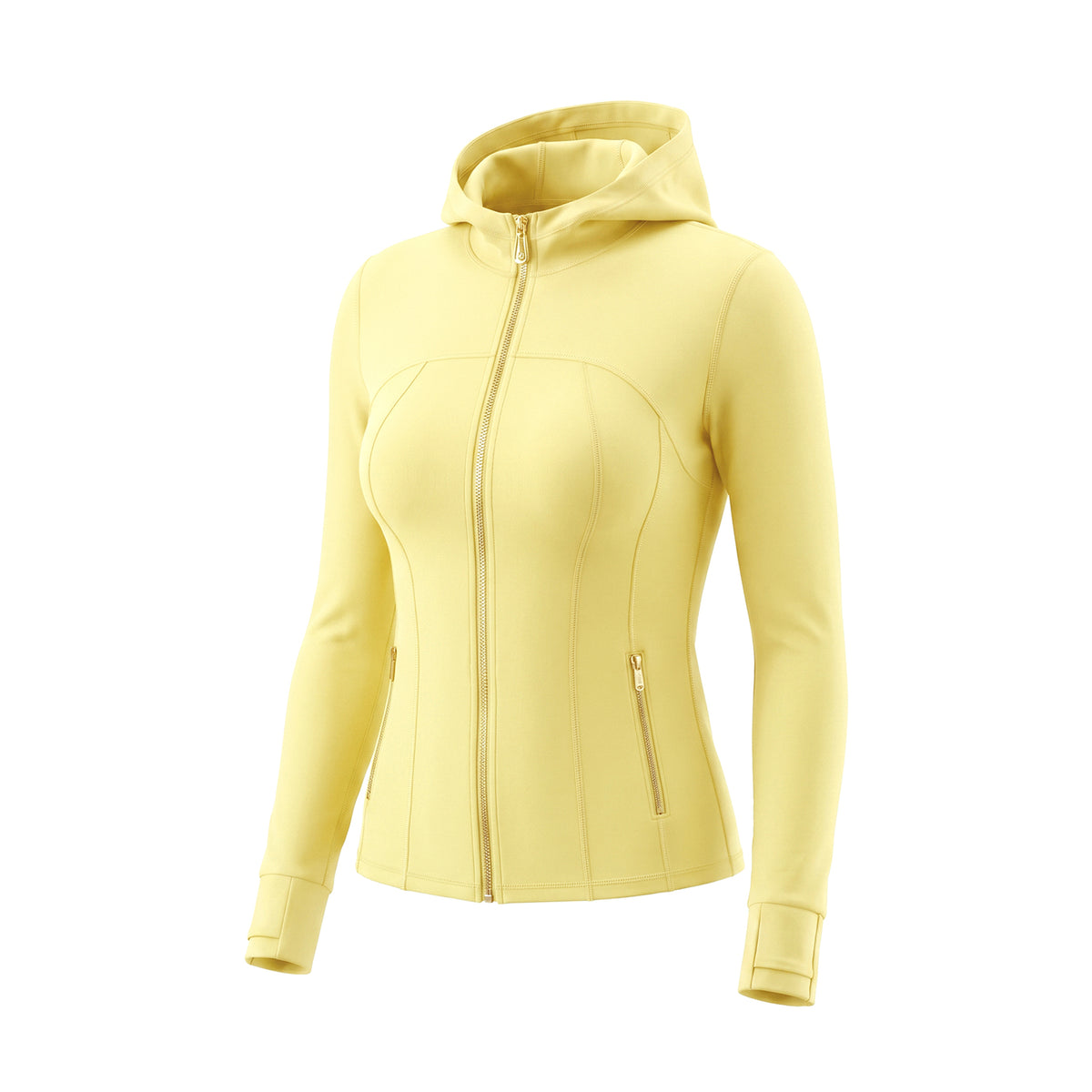 Waffle‑Texture Hooded Yoga Set