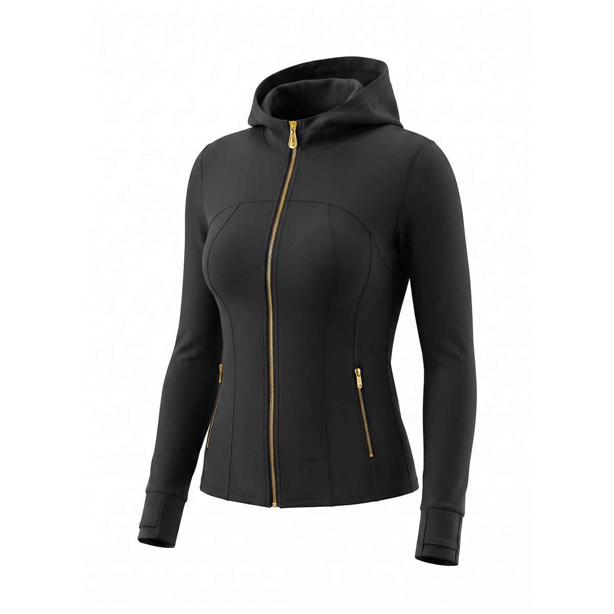 Waffle‑Texture Hooded Yoga Set