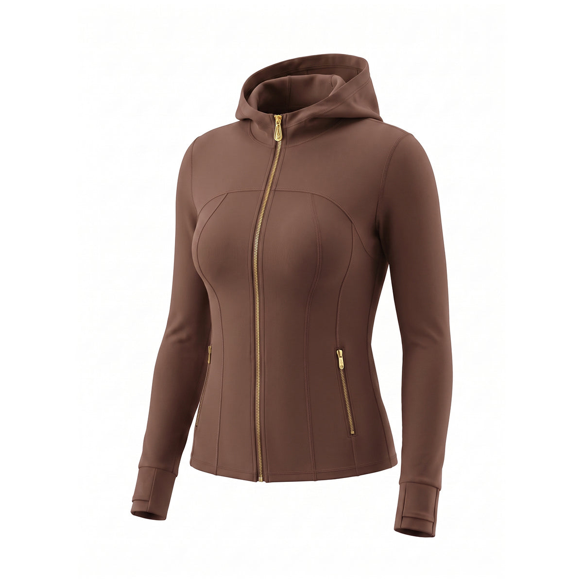 Waffle‑Texture Hooded Yoga Set