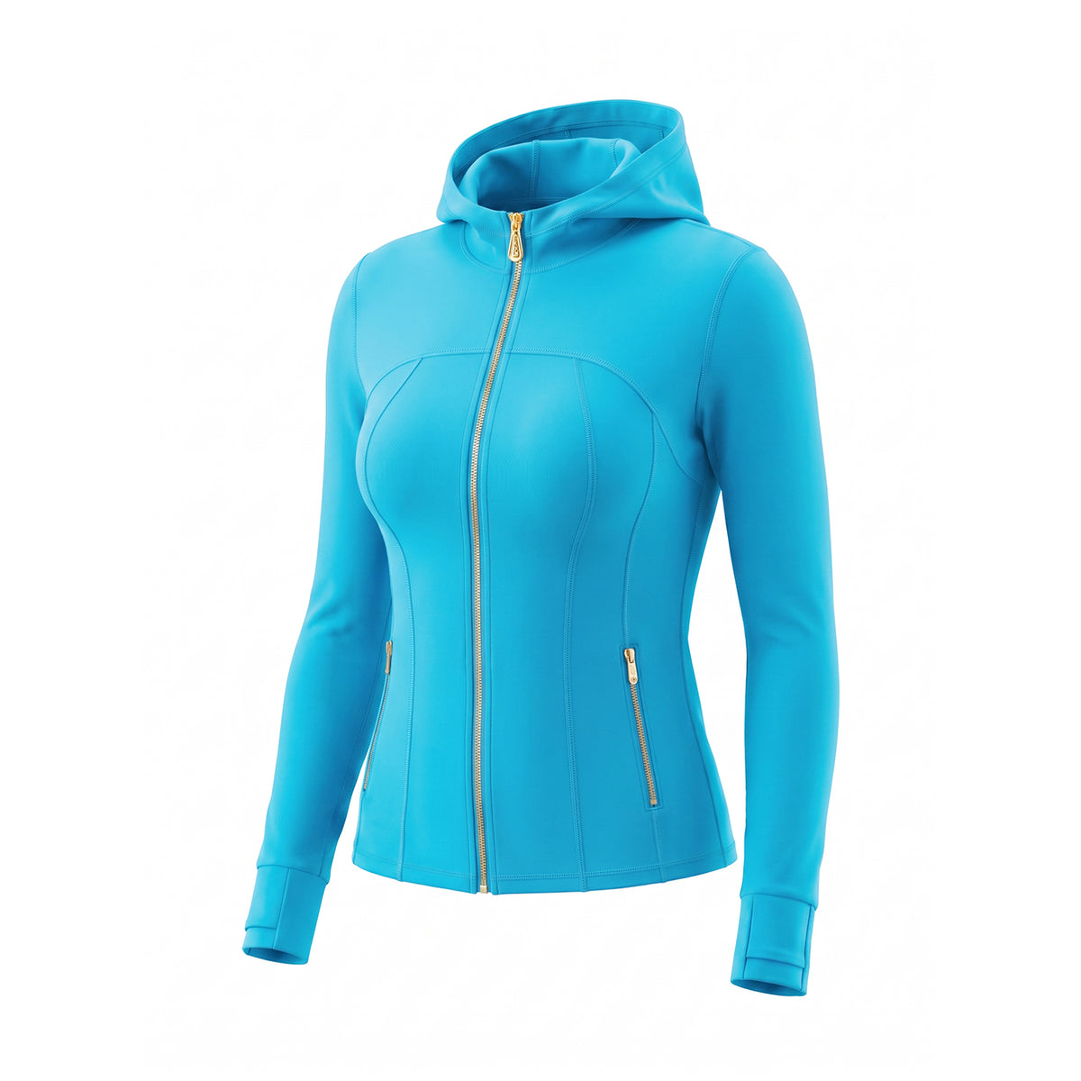 Waffle‑Texture Hooded Yoga Set