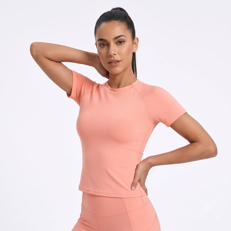 Uncia Active Crew Neck Short Sleeve Top | Slim Fit Workout