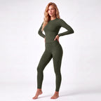 Long‑Sleeve Top & Textured Leggings Set