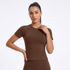 Slim Short‑Sleeve Workout Top
