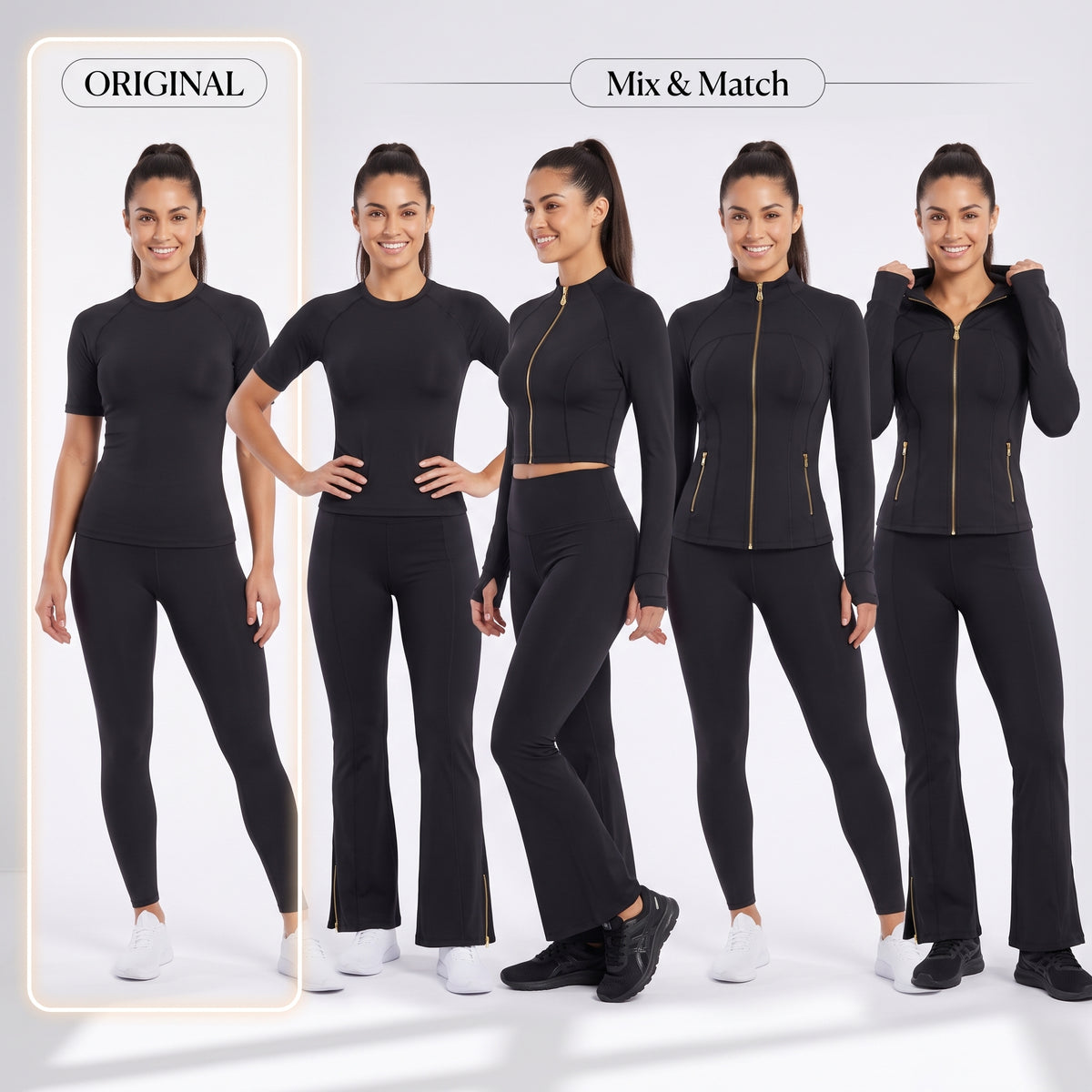 Uncia Active Women's Seamless Crew Neck Top & Leggings Set