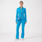 Uncia Active Women's 2 Piece Workout Set | Zip Up Jacket & Flare Yoga Leggings