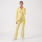 Uncia Active Women's 2 Piece Workout Set | Zip Up Jacket & Flare Yoga Leggings