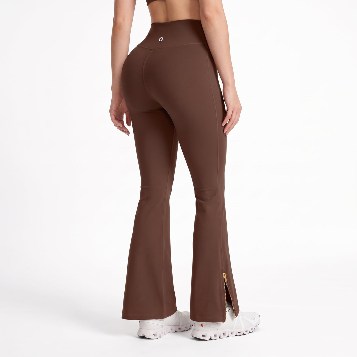 Uncia Active High Waist Split Flare Yoga Leggings | Butt Lifting Stretch Active Pants for Women