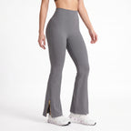 Uncia Active High Waist Split Flare Yoga Leggings | Butt Lifting Stretch Active Pants for Women