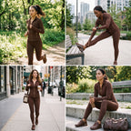 Uncia Active 2 Piece Women's Going out Set , Zip Up Jacket & High Waist Leggings