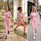 Uncia Active Long Sleeve Thumb Hole 2-Piece Yoga Set | High Waist Pocket Leggings Activewear