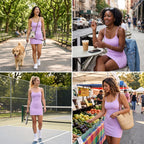 Uncia Active Women's Spaghetti Strap Mini Dress | Slim Fit Bodycon