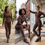 Uncia Active 2 Piece Women's Going out Set , Zip Up Jacket & High Waist Leggings